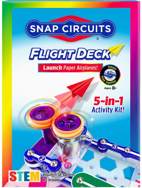 Snap Circuits Flight Deck Sæt - Launch Paper Airplanes