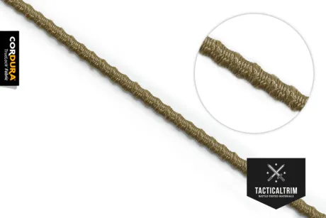Positive Locking Shock Cord INVISTA CORDURA® TRUELOCK(TM) elastisch Coyote Brown 3,2 mm (1/8"), 0,59 €
