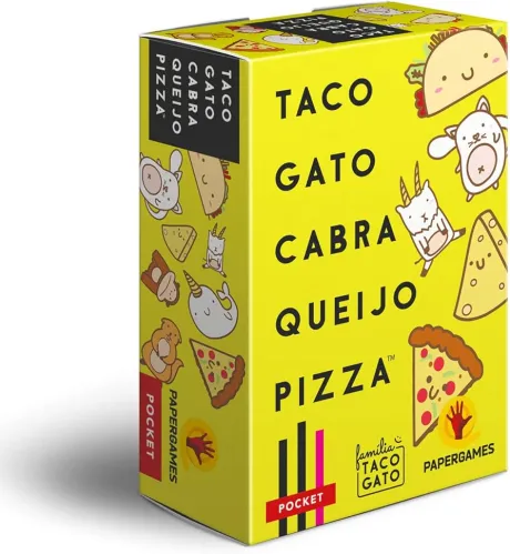 Taco Gato Cabra Queijo Pizza (PaperGames) : Amazon.com.br: Brinquedos e Jogos