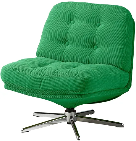 DYVLINGE poltrona girevole, Kelinge verde - IKEA Italia