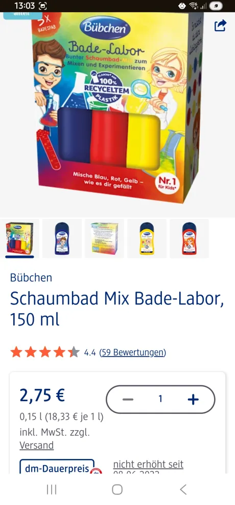 Bade-Labor zum Farben mischen