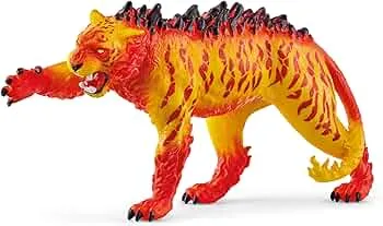 SCHLEICH ELDRADOR Creatures 70148 Lavatiger - Realistische Mythische Fantasy Monster Actionfigur, Gefährlicher Tiger mit Wildem Fell, Eldrador Figuren ab 7 Jahren: Amazon.de: Spielzeug