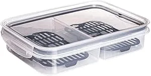 Pote Hermético 2 Divisórias C/Escorredor