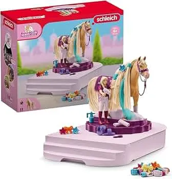 Schleich Sofia's Beauties Pflege und Styling Station mit Pferd mit Mähne und Reiterin