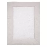 ALVI Krabbeldecke 100x135 cm Raute taupe | BabyJoe.ch