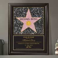 Star of Fame - personalisiertes Bild mit individueller Widmung