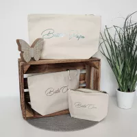 Kosmetikbeutel natur personalisiert | Stofftiger - jetzt kaufen