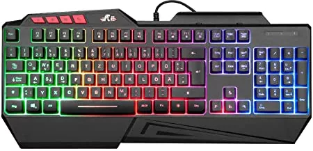 Gaming Keyboard, Rii PC Keyboard PS4 Gaming Keyboard USB Rainbow Illuminated Keyboard, 19 Anti-Ghosting, Gaming Keyboard for PC/Laptop/PS4/Xbox One: Amazon.de: PC & Video Games